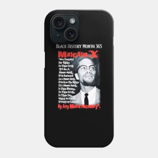 Malcolm X By Any Means Necessary Phone Case