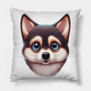 Howl-some Alaskan Klee Kai Pillow