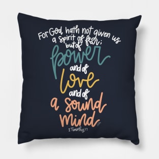 The 2 Timothy 1:7 Pillow