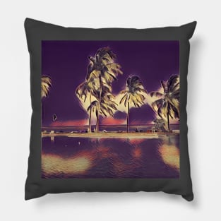 Palm tress Art Pillow