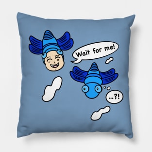 Cartoon kid dragonfly cosplay Pillow