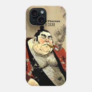 Puff Sumo: Who Needs Therapy, Smoke a Cigar Phone Case