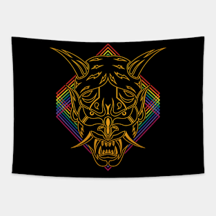 Retro Gold Shinigami Tapestry