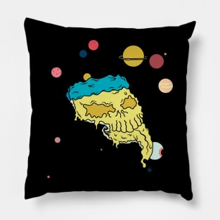 Planet Pizza Face Pillow