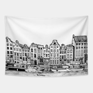 Amsterdam City Netherlands Travel Art Tapestry