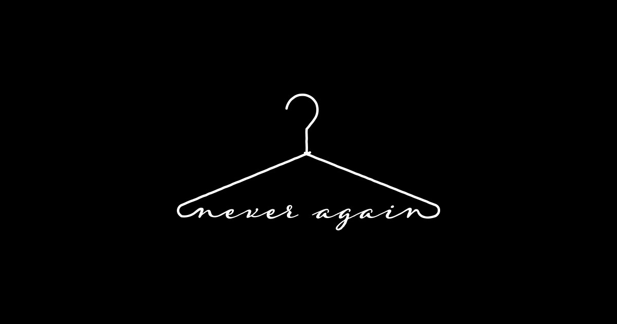 Coat hanger abortion Coat Hanger Abortion Sticker TeePublic