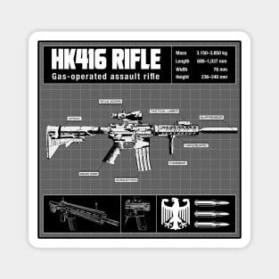 HK416 RIFLE DIAGRAM Magnet