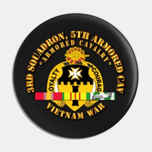 3rd Squadron, 5th Armored Cav w SVC Pin