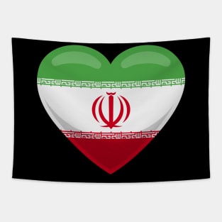 Iran Flag Heart Tapestry