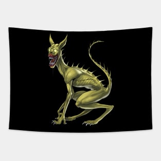 Chupacabra Cryptid Creature Tapestry