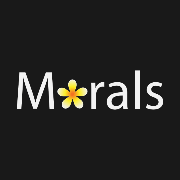 Morals artistic text design by BL4CK&WH1TE 