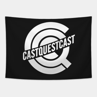 CastQuestCast Logo White Tapestry