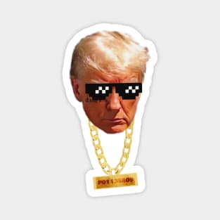 Thug Life Trump Mugshot Magnet