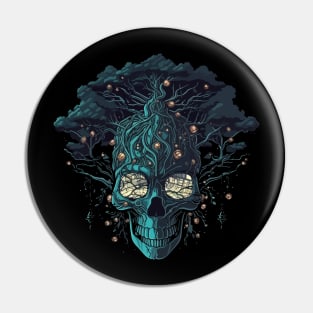 skull tree - horror Pin