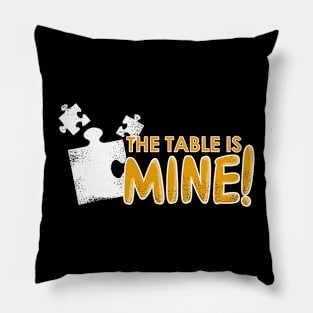 Puzzle Design Saying for Jigsaw Puzzle Fans Pillow