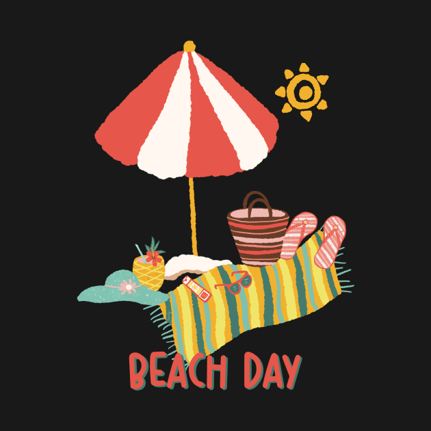 Beach Day by MarcyBrennanArt