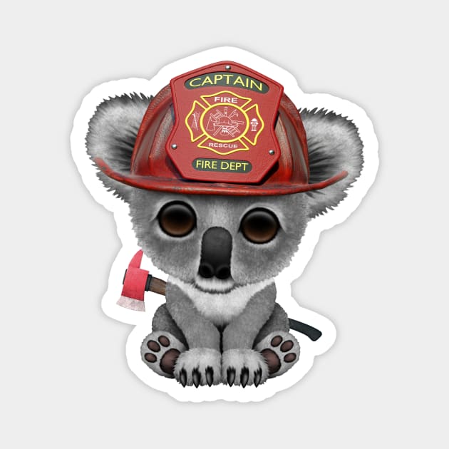 Cute Baby Koala Firefighter Magnet by jeffbartels