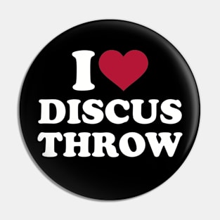 I love Discus throw Pin