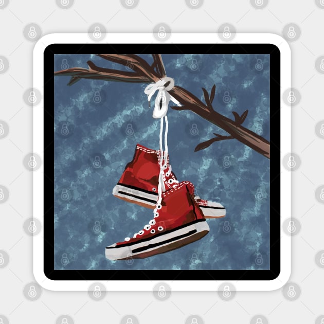 Abandoned Lost Shoes Magnet by Art by Ergate