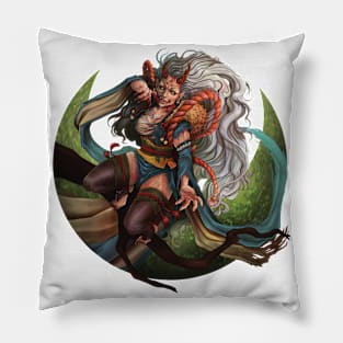 Oni lady Pillow