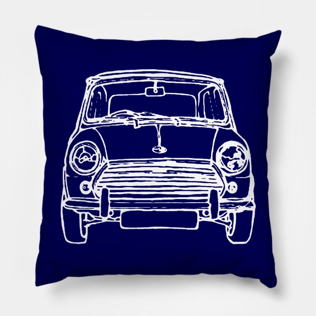 Mini cooper car Pillow by Jambo Designs