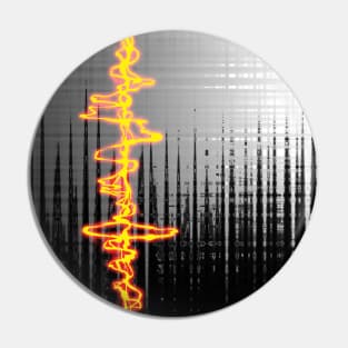 Sound Wave Grey Pin