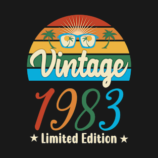 Vintage Retro Limited Edition 1983 Birthday Gift T-Shirt