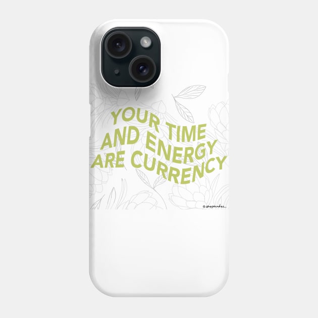 Time and Energy Phone Case by shopsundae