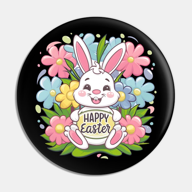 Happy Easter Bunny And Cat And Dog Mom Dad Boys Girls kids Pin by Pikalaolamotor