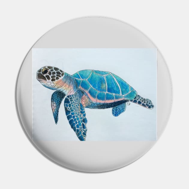 Sea Turtle Ocean Pin by MiljanaVuckovic