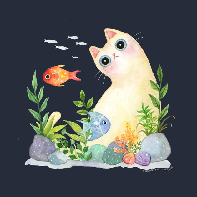 Aquarium Cat by ShangheeShin