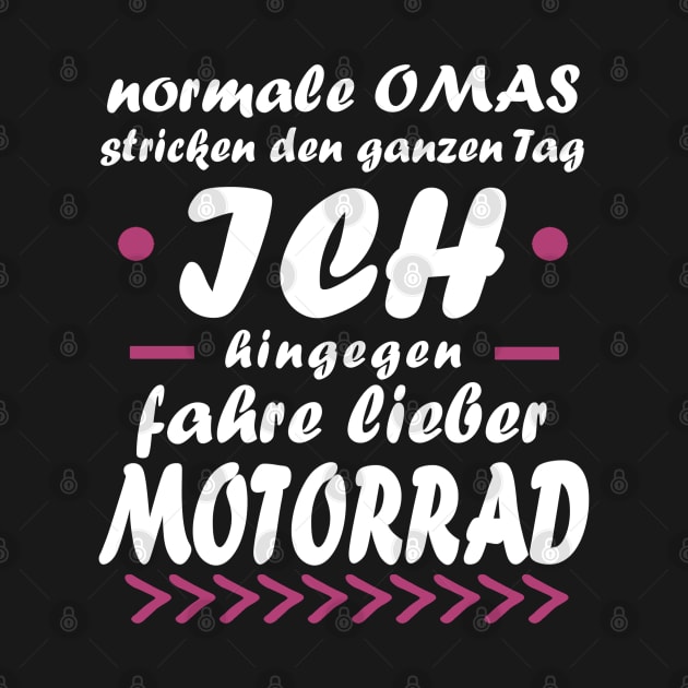 Motorrad Oma Rente Frau Biker Tour Spruch by FindYourFavouriteDesign