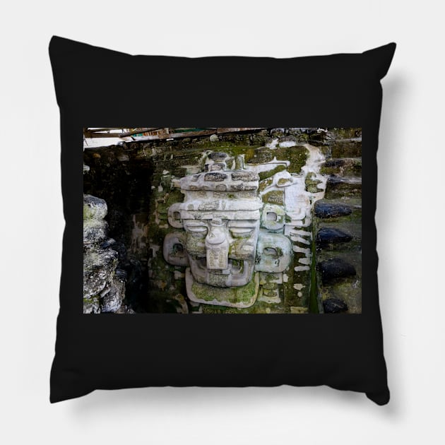 Guatemala - site archéologique de Tikal Pillow by franck380