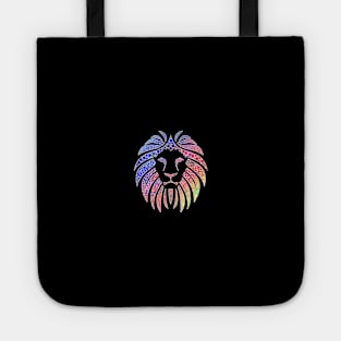 Rainbow Lion Pride Black Small Logo Tote