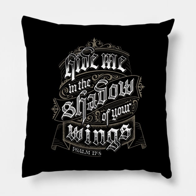 Hide me in your Wings Pillow by Sticky Wicky Studio