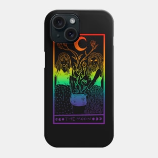 Midnight Margarita Moon - rainbow tarot card gay pride Phone Case