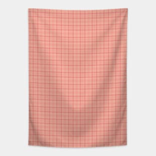 Always Be Happy Baby Pink Plaids 001#011 Tapestry