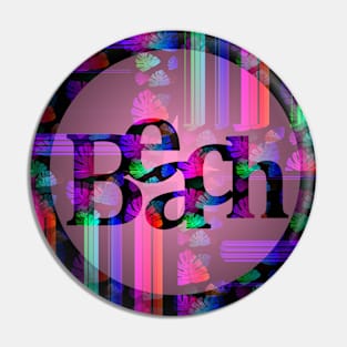 Beach Design Abstract Pin