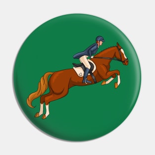 Horse Racing Sport  Jockey Rider Olympic Games Mare Pin