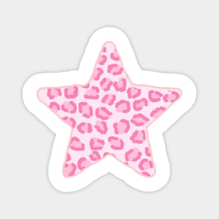 Preppy Pink Star Magnet