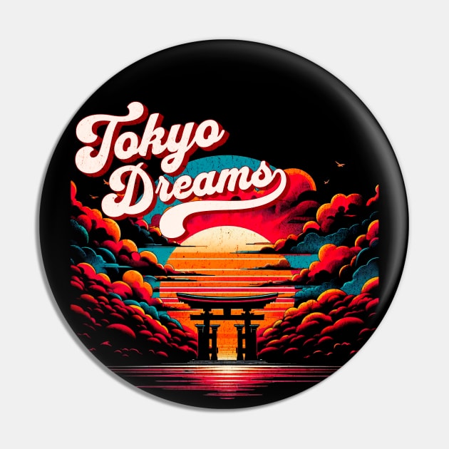 Meiji Shrine Torii Gate Dreams Design Pin by Miami Neon Designs