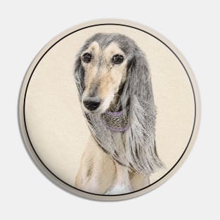 Saluki (Fawn) Pin