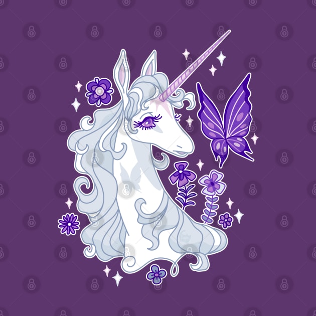 The Last Unicorn Portrait - Butterfly Whispers by DajonAcevedo