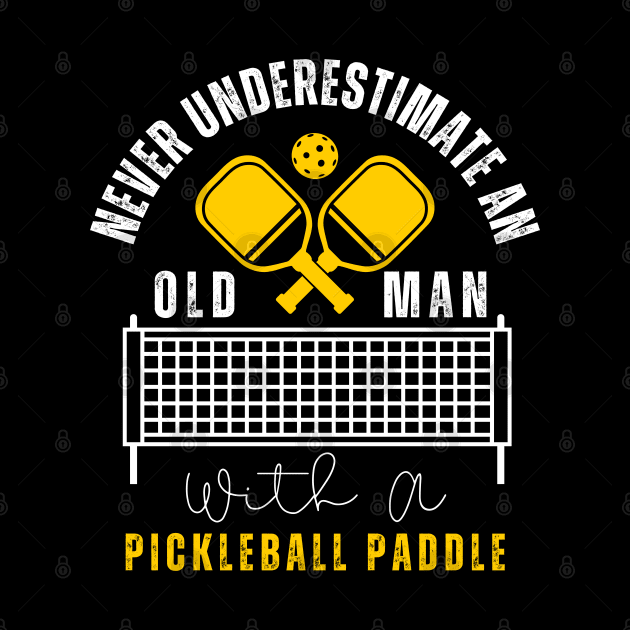 Cool Pickleball Art For Men Women Paddle Pickleball Player by click2print