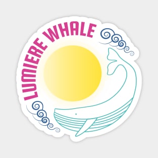 Lumiere Whale (Whale dancing on the moonlight) Magnet