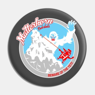 Matterhorn Bobsleds (red, blue, white) Pin