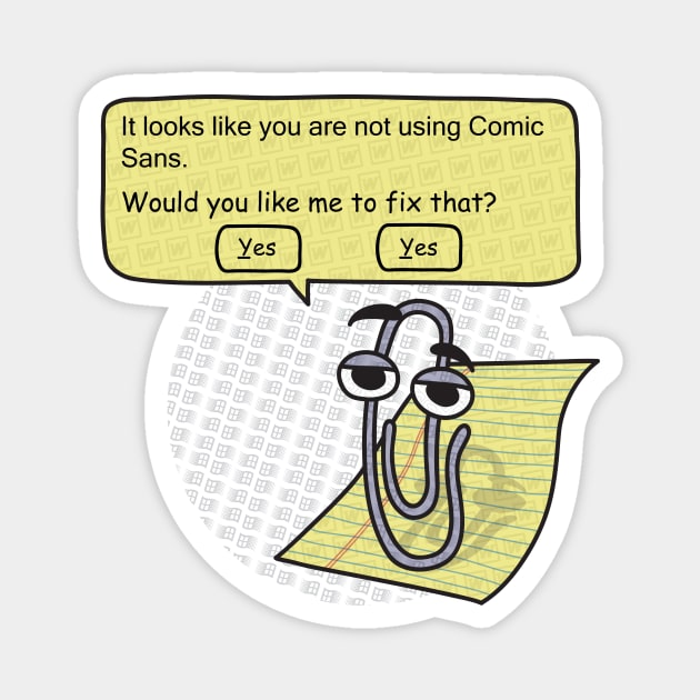 Pattern Clippy Magnet by RRigamondi