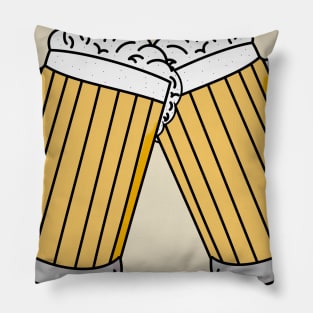 Beers toasting Pillow