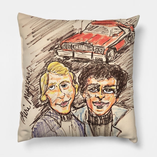 Starsky & Hutch Pillow by TheArtQueenOfMichigan 