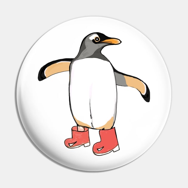 Penguin in wellies Pin by drknice